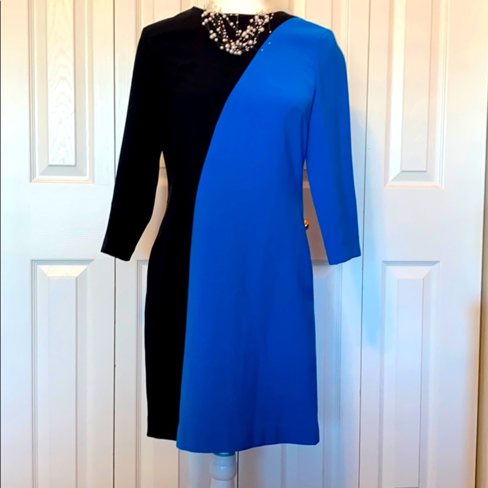 ANN TAYLOR Colorblocked 3/4 Sleeve Dress
size 4